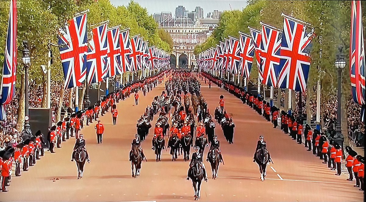 Mounties are leading the funeral procession, incredible.