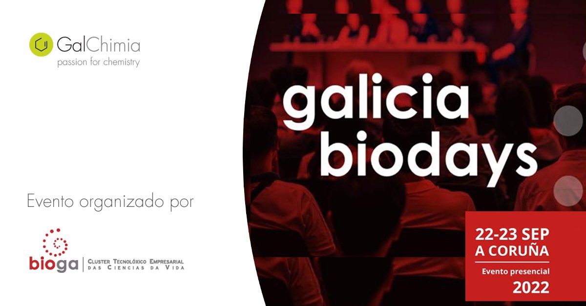 GalChimia's tweet photo. ¡Ya están aquí los Galicia #Biodays! Dos días para conocer el ecosistema #biotech gallego, con grandes oportunidades para el #networking, establecer nuevas #colaboraciones y encontrar nuevos #retos profesionales. ¡Nos vemos en A Coruña! #desdegaliciaparaelmundo #biotecnología https://t.co/UhU4mlqSCo