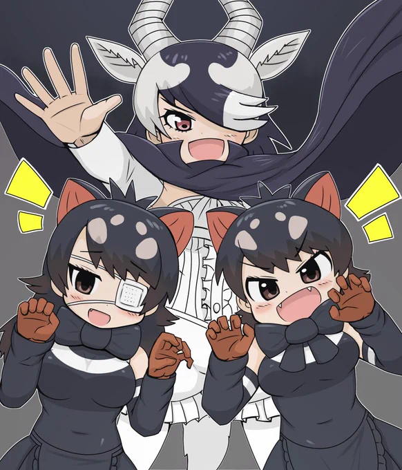 #最近フォローした方は知らない過去絵を晒す 
この辺りかなぁ…実は描いてたXジャパリ団
以前は謎漫画もたまに描いたりしてました 