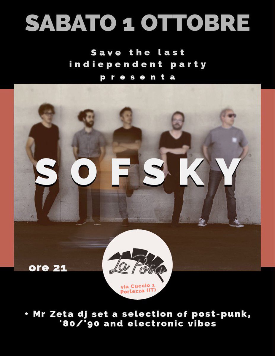 #live #SaturdayNight #october 1st @ Bar La Pòsa in Porlezza (Italy). 
#shoegaze #postrock #indie #soniclandscapes