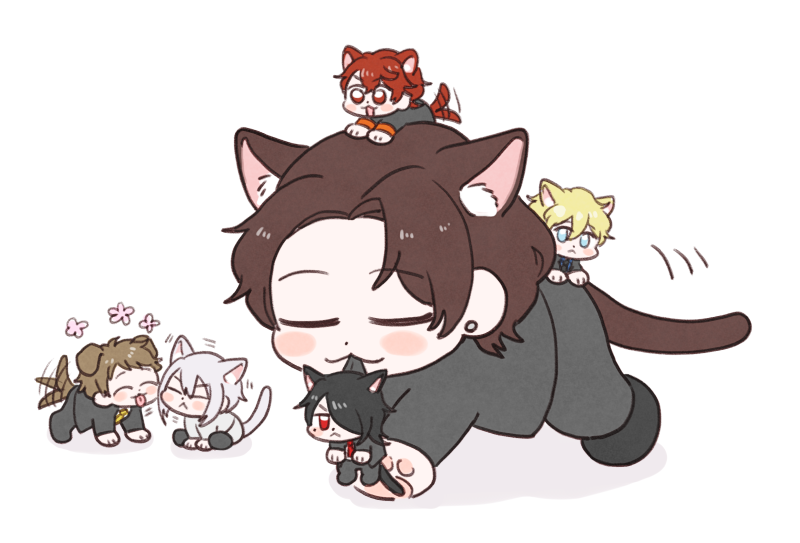 「母猫の孝明さん(1stシーズンを聞いた印象絵) 」|おみたくんのイラスト