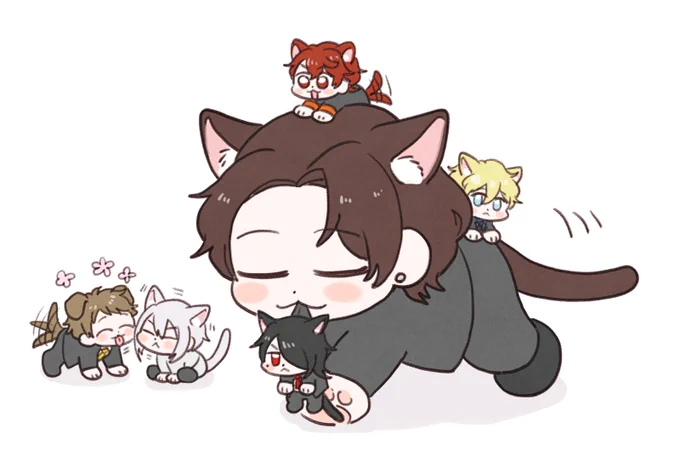 母猫の孝明さん(1stシーズンを聞いた印象絵) 