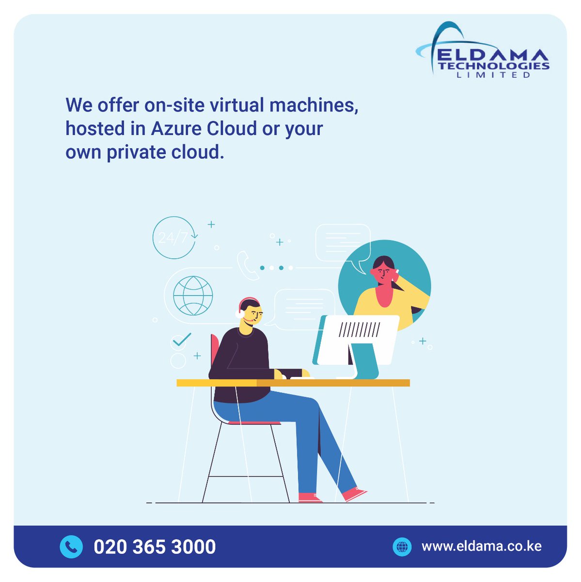 eldamatech's tweet image. Hosted or your own private cloud solutions that suite all your needs. You pick, we deliver at Eldama Technologies.

#BestPossibleSolution #AzureCloud #microsoft365 #EldamaTechnologies