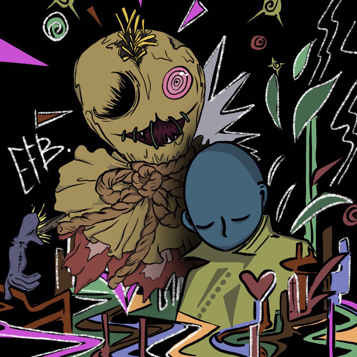 It's been almost 2 months since the monsters showed up.  And you know what, I'm not scared anymore.  They have become a part of me.

#EFB #NFT #freemintNFT