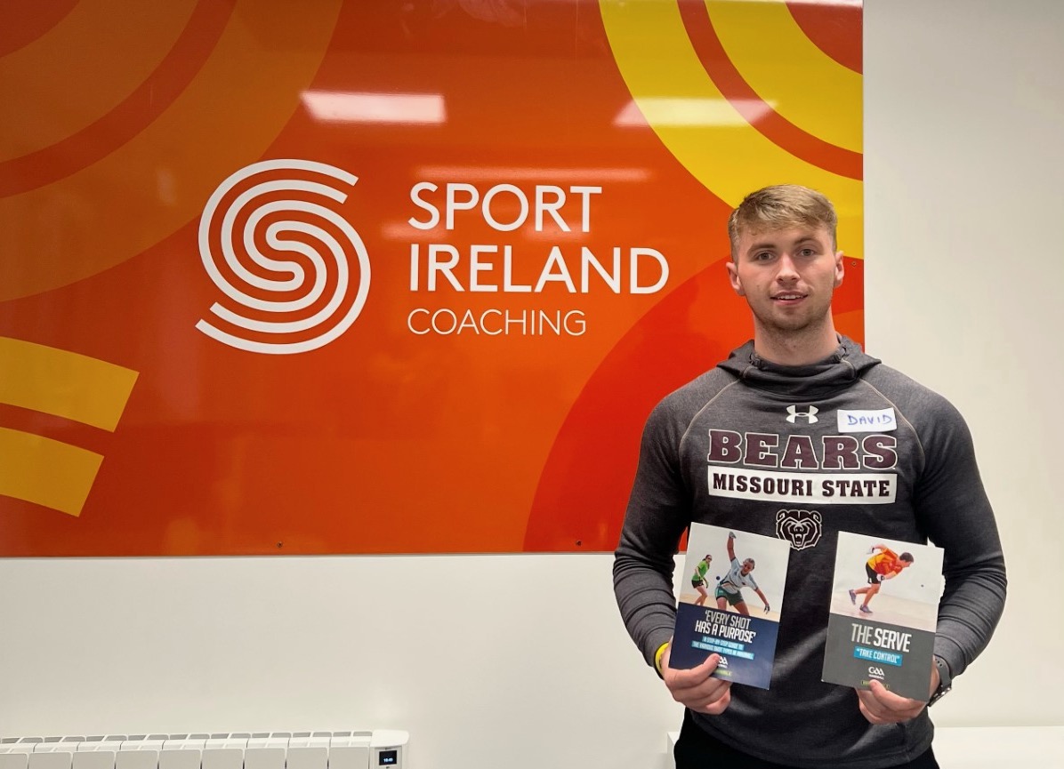 GAA_Handball's tweet photo. Well done to David Walsh for completing his comprehensive @sportireland Coach Developer training over the past year! 👏

The Cork man will now become an excellent new addition to GAA Handball's team of National Coach Developers. https://t.co/ki24nyMvw9