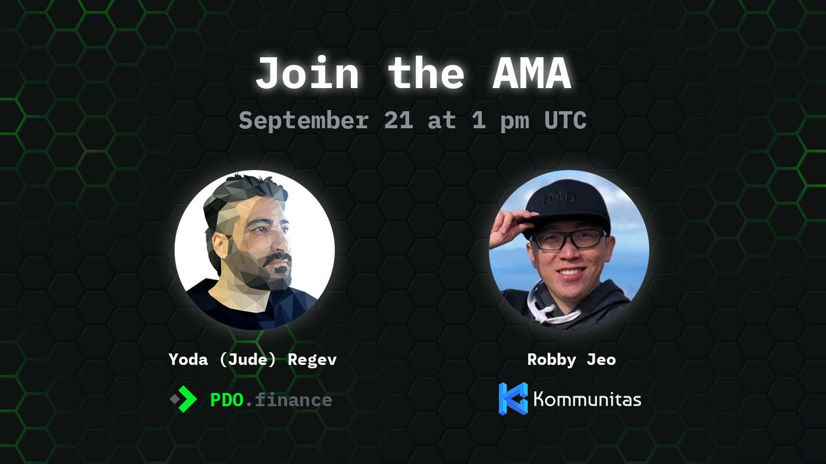 Announcing a PDO.Finance &lt;&gt; @Kommunitas1 AMA on September 21 at 1 PM UTC.

To celebrate, Qonetum Finance is giving away $50 to participants that complete requirements plus entries to win $3,000 in  prizes utilizing dVouchers. 

Start earning: gleam.io/ryyZQ/pdo-cont…