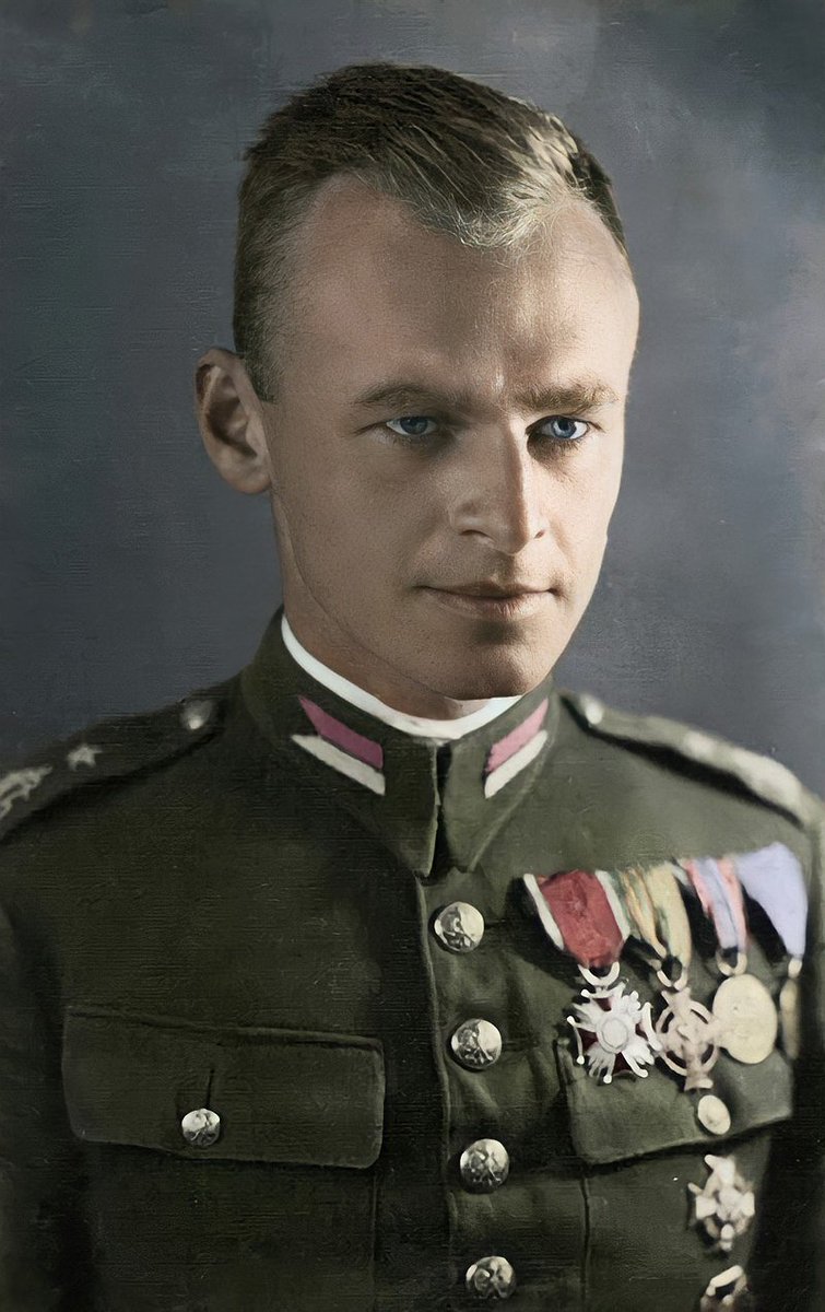 JackPosobiec's tweet photo. On this date in 1940, Polish intel officer Witold Pilecki volunteered to be captured and infiltrated the Auschwitz camp in order to smuggle out information to the Allies

He remained inside until his escape in 1943 https://t.co/5oEbzFk2ZR