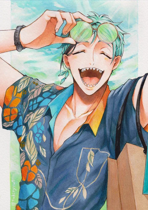 #三連休はフォロワーさんが増える#絵柄が好みって人にフォローされたい を推してに狂う垢!です!!ちゃんも描いてます 