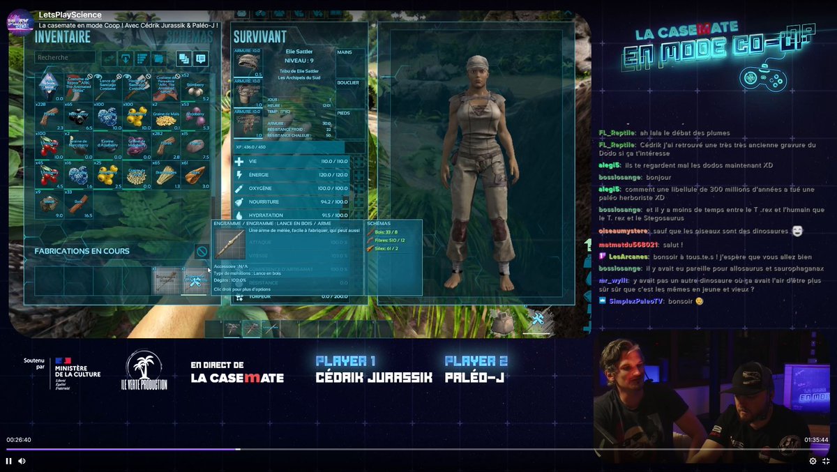 Souvenirs de la soirée "En mode co-op" avec <a href="/JURASSIK_cedrik/">🦆 Cédrik JURASSIK 🌿</a> faite en direct de la <a href="/LaCasemate/">La Casemate</a> le vendredi 16 septembre ;-)

On s'est bien amusé ! :-)

Merci à toute l'équipe ! ^^
<a href="/simon_chupin/">Simon Chupin</a>  @Clemiaw @lesarcanesprod 
<a href="/Ileverteprod/">Ile Verte Production</a>