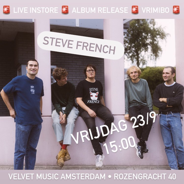 Vrijdag aanstaande: Steve French instore! Kom langs, wordt gezellig! 15:00