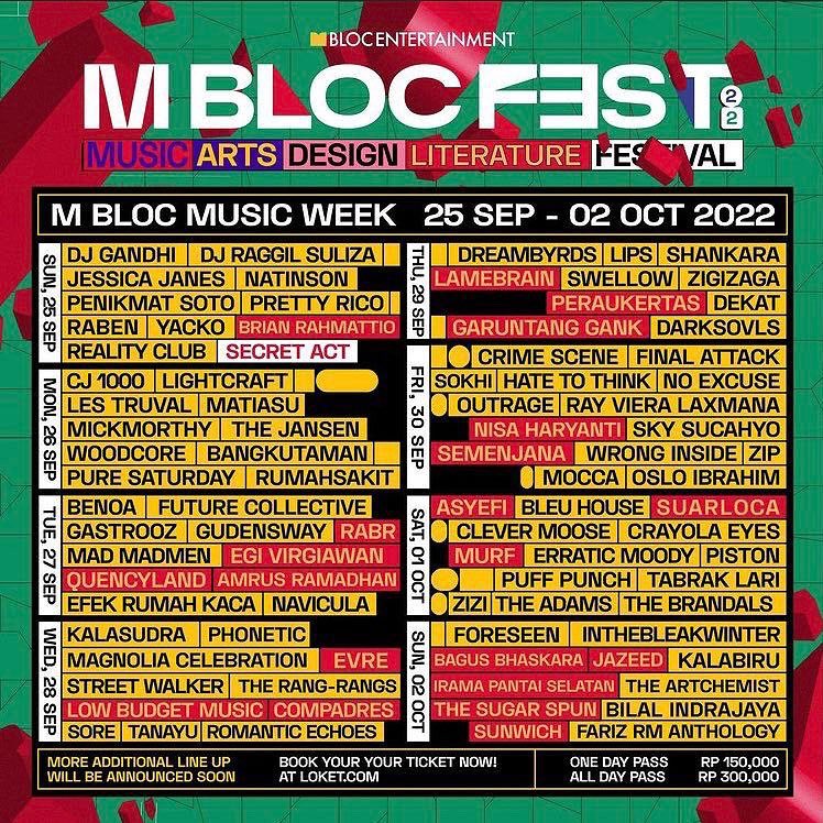 GIG GIG GIG 🚨

Excited to let you know that we’ll be playing <a href="/mblocfest/">mblocfest</a> 2022 at <a href="/mblocspace/">M Bloc Space</a>!

See y’all next Monday, Sep 26 💐