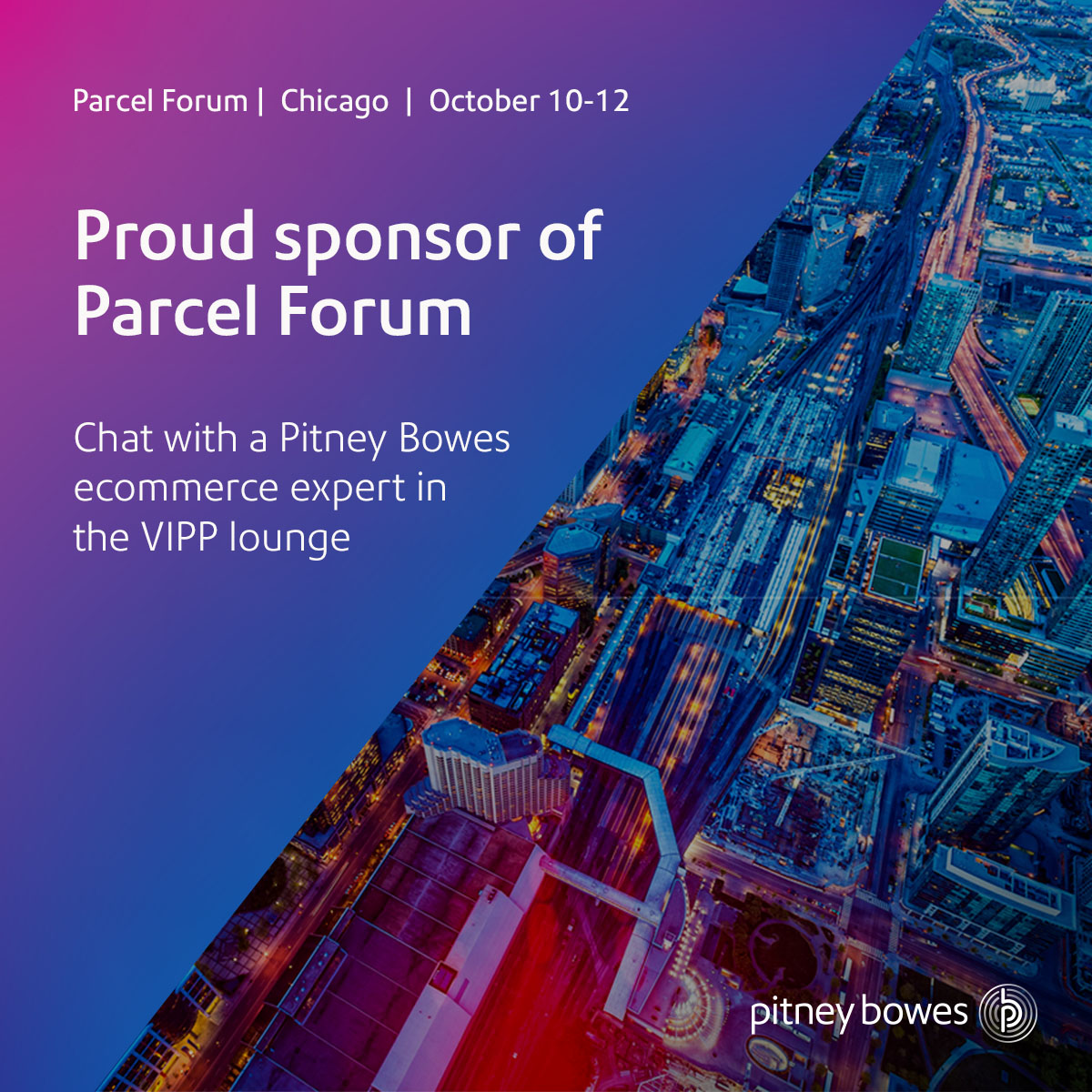 PitneyBowes's tweet photo. Join us in the VIPP lounge at Parcel Forum to learn about our Designed #Delivery Services or to simply chat about #ecommerce trends. Schedule a time to chat https://t.co/0mO9rydUQZ). #parcel22chicago https://t.co/mLrZeCSjC6