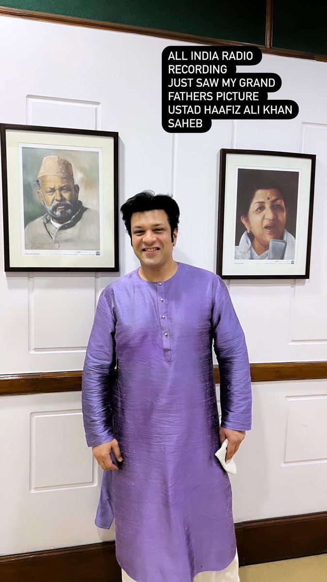 AmaanAliBangash's tweet photo. Honoured to record for the National Programme for All India Radio today! #allindiaradio #nationalprogramme https://t.co/V9hiXM9fsi