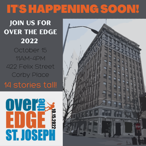 VoicesCAC's tweet photo. Don't forget to mark your calendars!  On October 15, you can join us as nearly 50 participants rappel the Corby Place building - 14 stories tall!  Proceeds benefit Voices of Courage and the work we do to help children experiencing child abuse in our region. https://t.co/QomqdsZxDd
