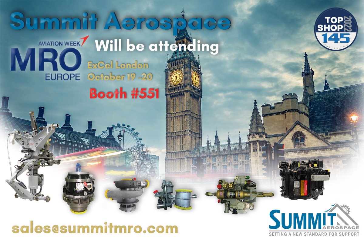 SummitMRO's tweet photo. Happy Monday! Summit will be attending #MROEurope. Come visit us at Booth #551.
#Aircraft #Aviation #AviationIndustry #AirlinesandAirplanes #MRO #Airlines #TopShop #Summit #summitaerospace #pilotshopmiami #summitaviation #WeAreSummit #EliteSuppliers #MROE2022 #MROE https://t.co/cD3CLAFTGw