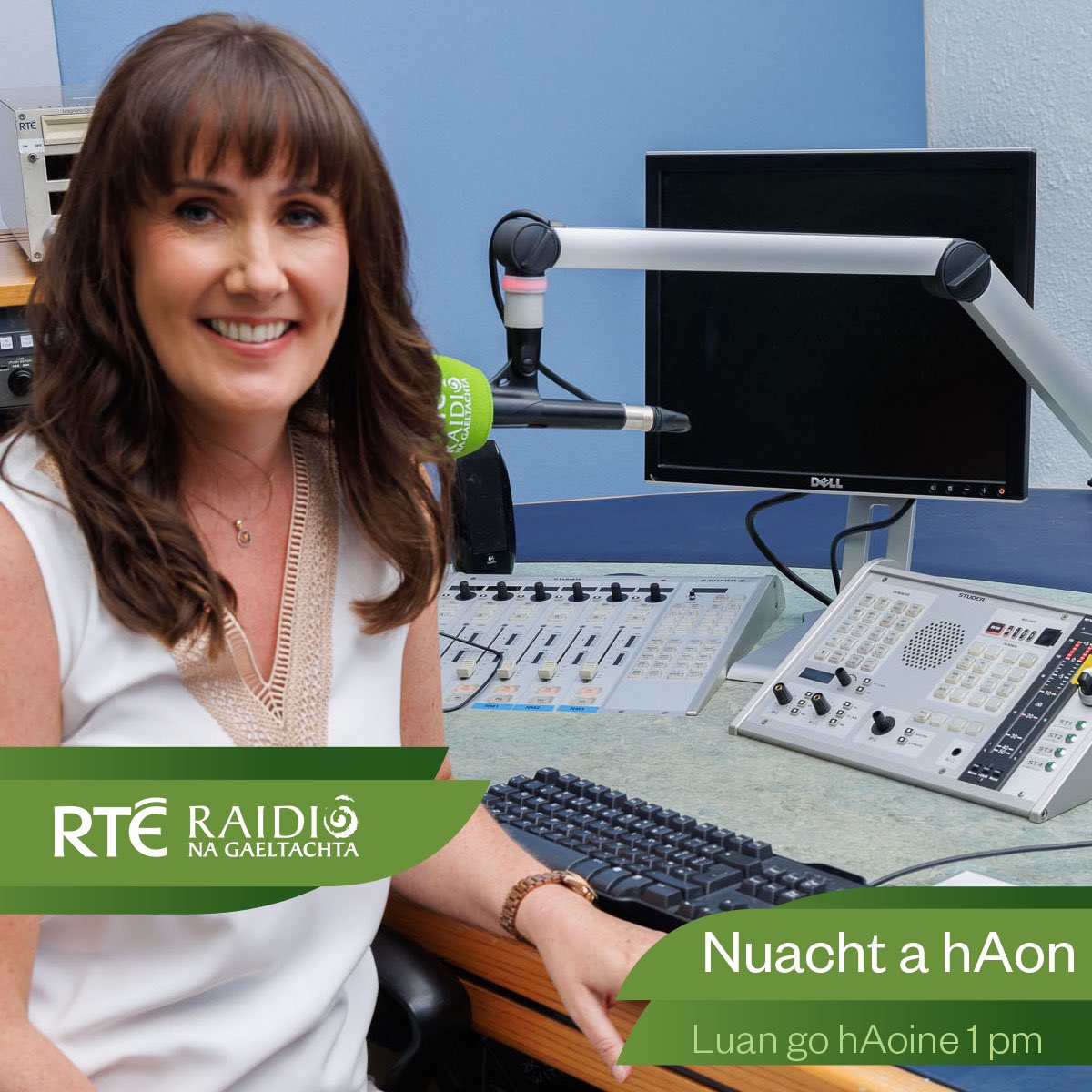 RTERnaG's tweet photo. Sí Fionnuala Uí Neachtain a bheas sa chathaoir do Nuacht a hAon i Sceideal an Fhómhair 

@FNeachtain https://t.co/g6LzY06jFq
