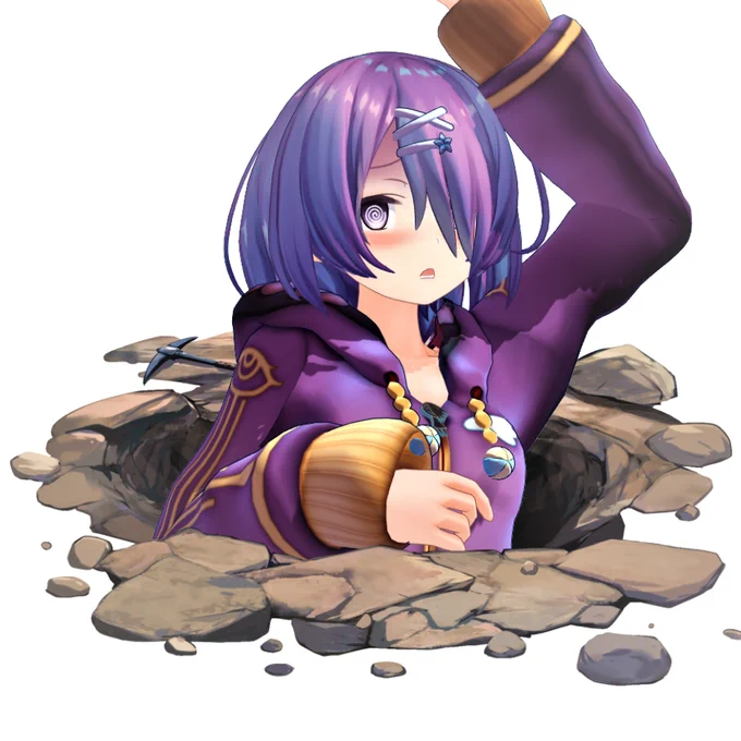 自分が掘った落とし穴に自分ではまるタイプのあずきち#あずきそあーと(C)Appland, Inc. 
