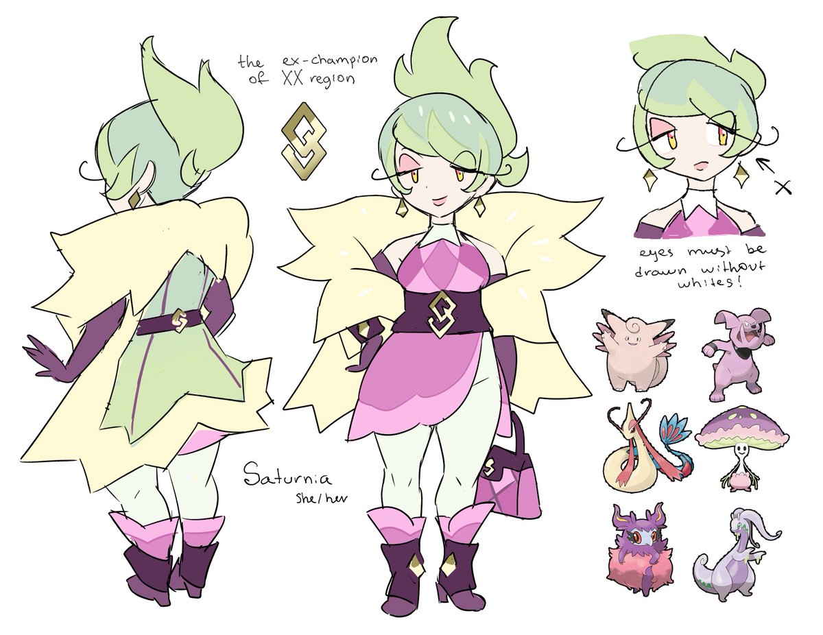 another redesign of my old pokemon OC🥰 