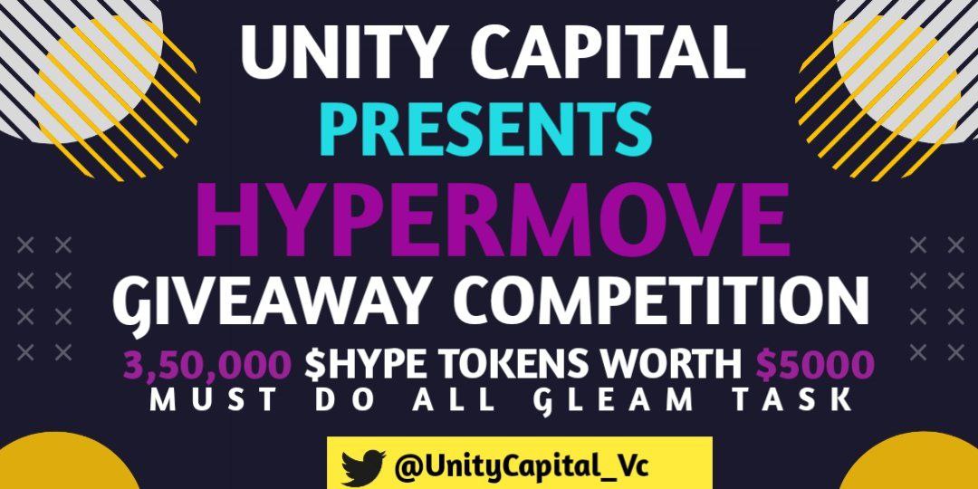 krypto_Rhino's tweet photo. ⚡️Guys Checkout $HYPE #Giveaway Competition🔥
On the Occasion of Upcoming @hypermove_io's #IDO/#LISTING, they are Giving Rewards for early Users.
Reward Pool: 3,50,000 $HYPE Tokens🤑
Participate Here: https://t.co/bvsNikCpxQ…
#UnityCapitalVc #HYPERMOVE #Giveaway #NFT #Crypto https://t.co/YG5HOA3lFZ
