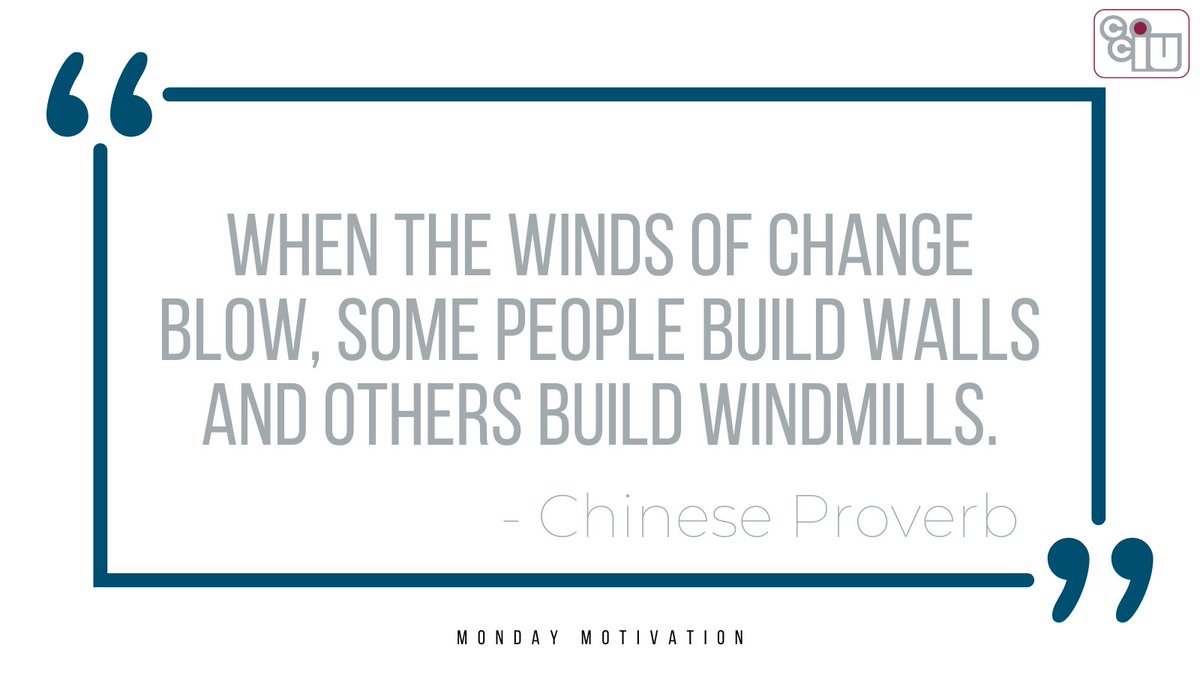 Some #MondayMotivation keeping with <a href="/CCIU_24/">Chester County Intermediate Unit</a>'s monthly theme: Innovation. It is within our power how we react to change, so make it count! #TeamCCIU #WeGetToCCIU