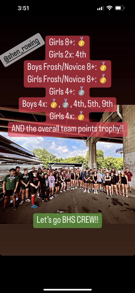 ROWBHRA's tweet photo. Thank you @Albanyrowing for a great #headofthehudson regatta yesterday!  BHS Crew is so proud of its rowers for their hard work. https://t.co/Bk4wu1quAB