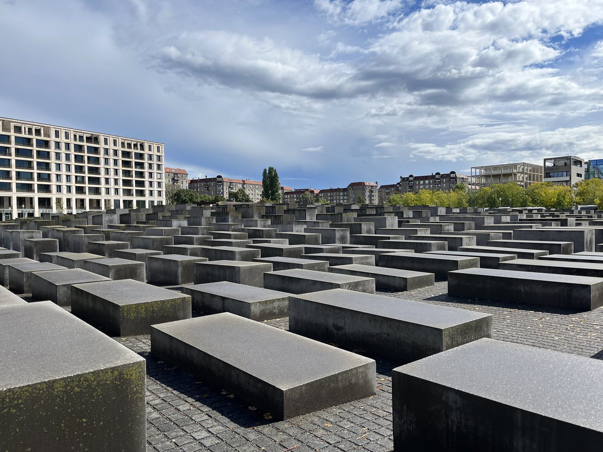 Deeply emotional experience to visit the Memorial to the Murdered Jews in Europe in Berlin. 

Memorials that invite and encourage active participation have such a different impact.