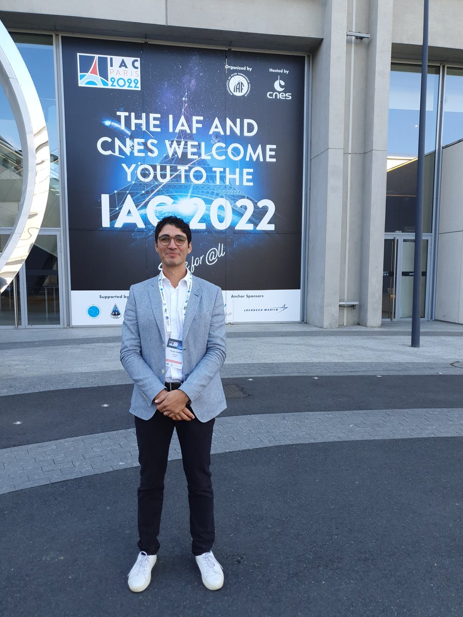 Tarek is at the #IAC2022 today ! Come and meet us at the <a href="/ConnectbyCNES/">Connect by CNES</a> booth G7