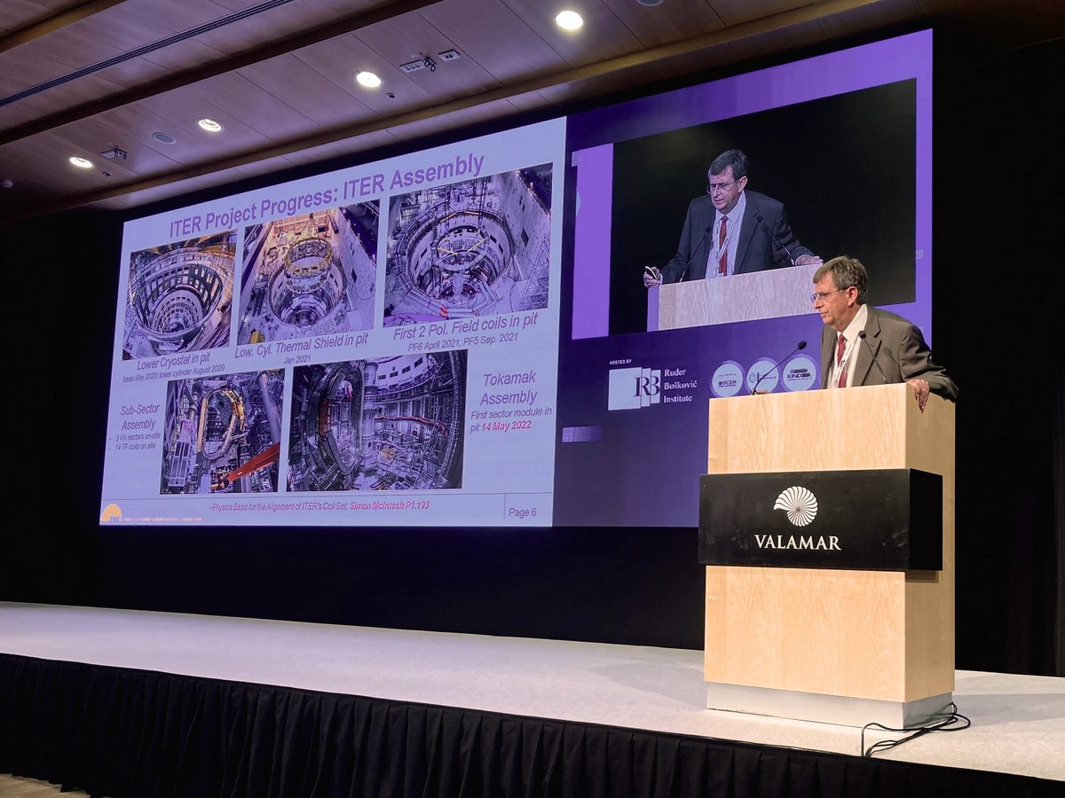 The biggest European gathering on #fusiontechnology and research – #SOFT2022 – has started. At the opening ceremony, #ITER’s Chief Engineer Alain Bécoulet presented the latest developments at the ITER project. “ITER is driving most of the R&D in fusion technology”, he said.