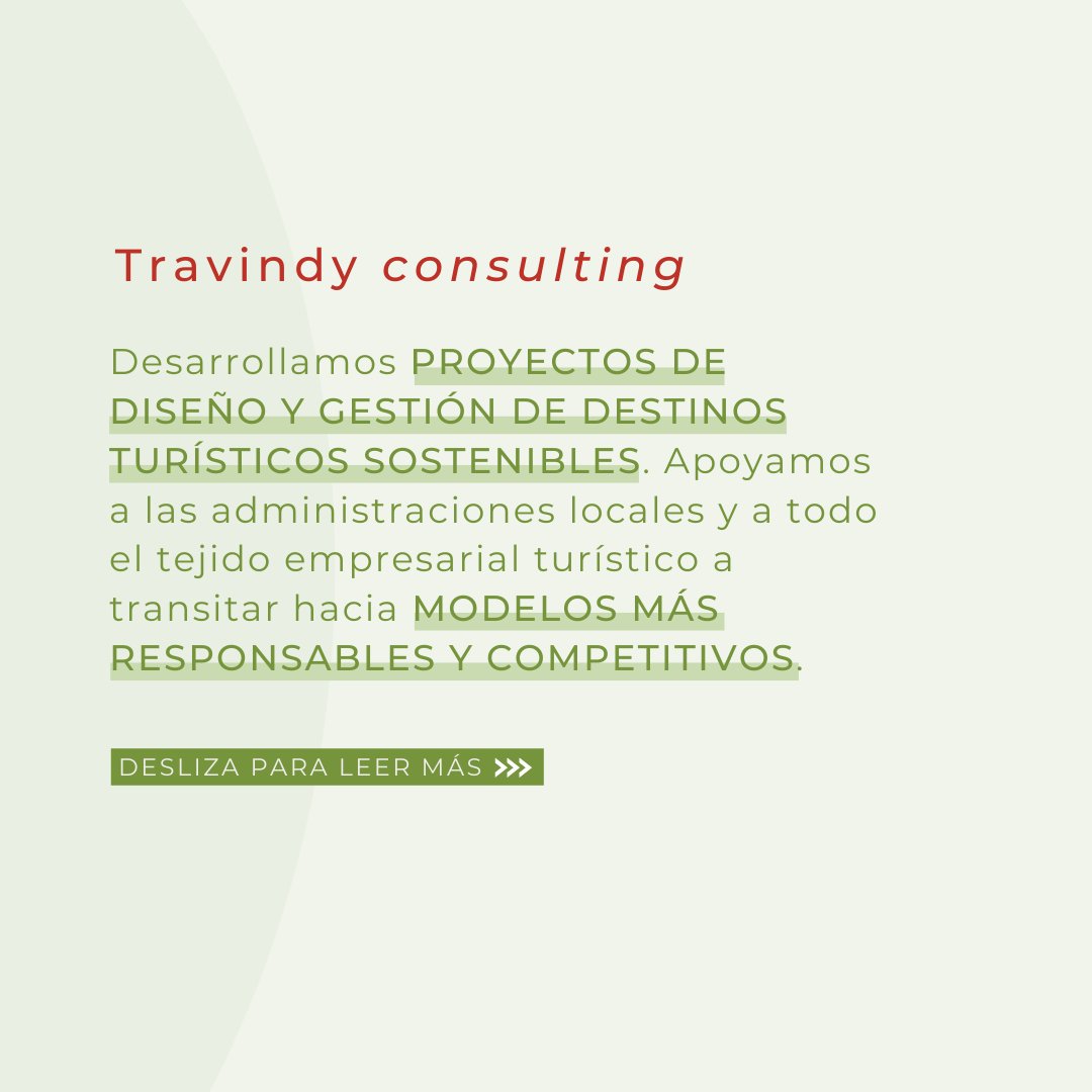Travindy_ES's tweet photo. ¿Quieres conocer los servicios que ofrecemos desde Travindy Consulting? Transitamos juntos hacia destinos mas sostenibles.
.
.
#sostenibilidad #Turismo #NextGeneration #turismoruralsostenible #proyectossosteniblesespaña #travel #transición #planderecuperación #marketingturistico https://t.co/HwDRNIFW55