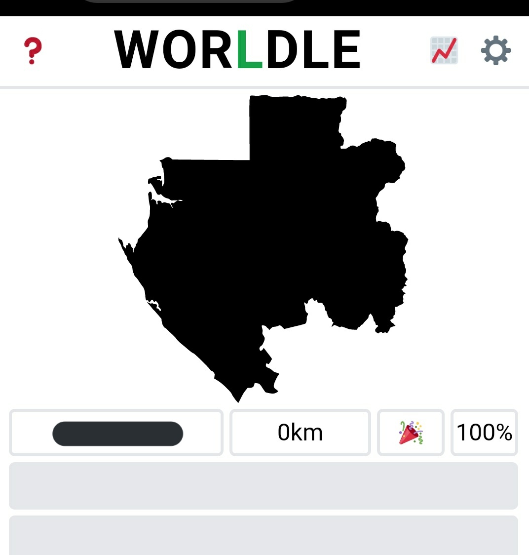 Nathan's #Worldle streak continues! 

(Blocked out the name to not spoil it for others, but even I couldn't have gotten this one with the full 6 tries!)