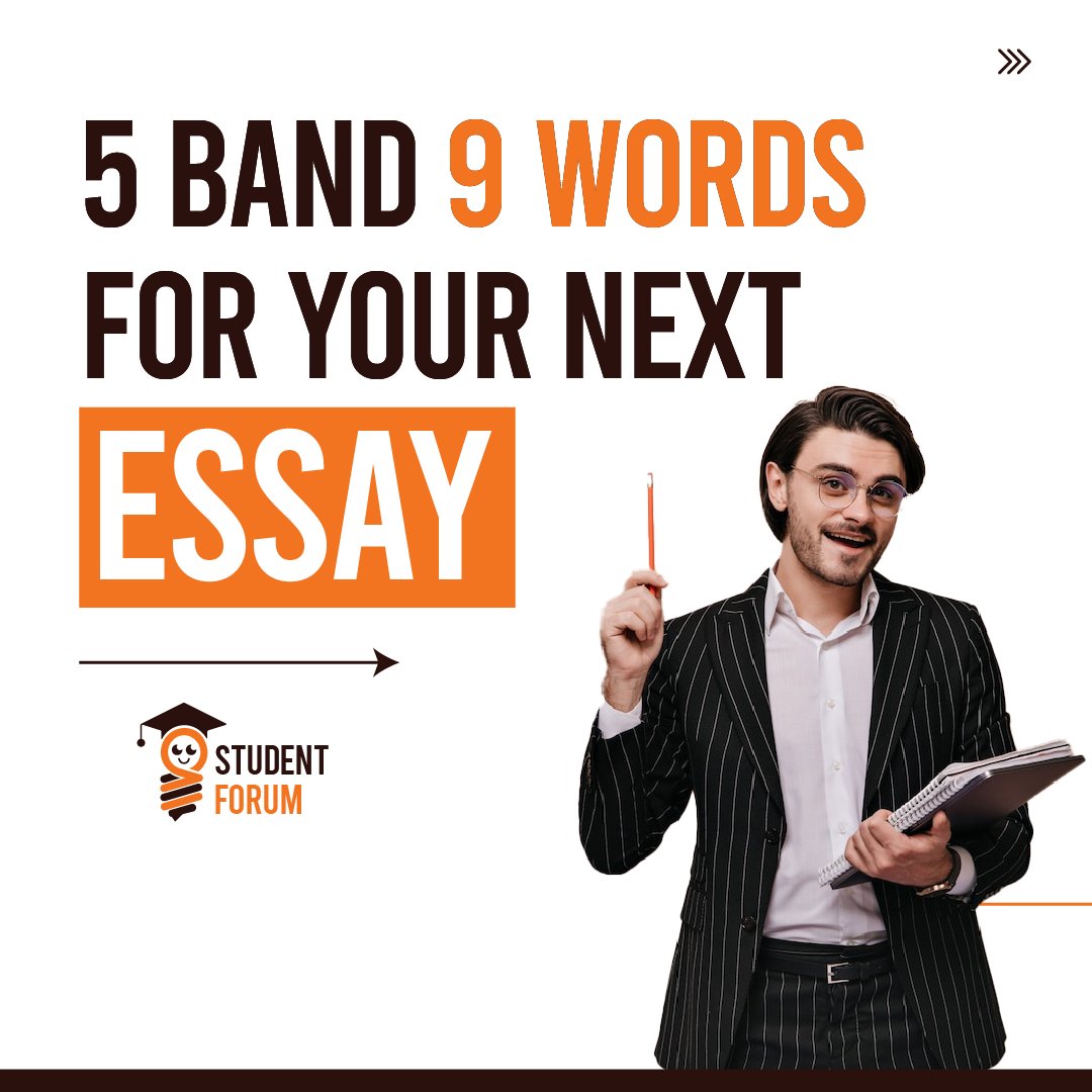 StudentForum_'s tweet photo. Here are some 5 band 9 words for your next essay. You can use these words to make your essay perfect.
For more information visit https://t.co/5veCchQHGA
#essaywritingtips #essaywritingskills #englishessays #englishessay #essaytips #essayskills #essaywrite https://t.co/BoPPAdoKLk