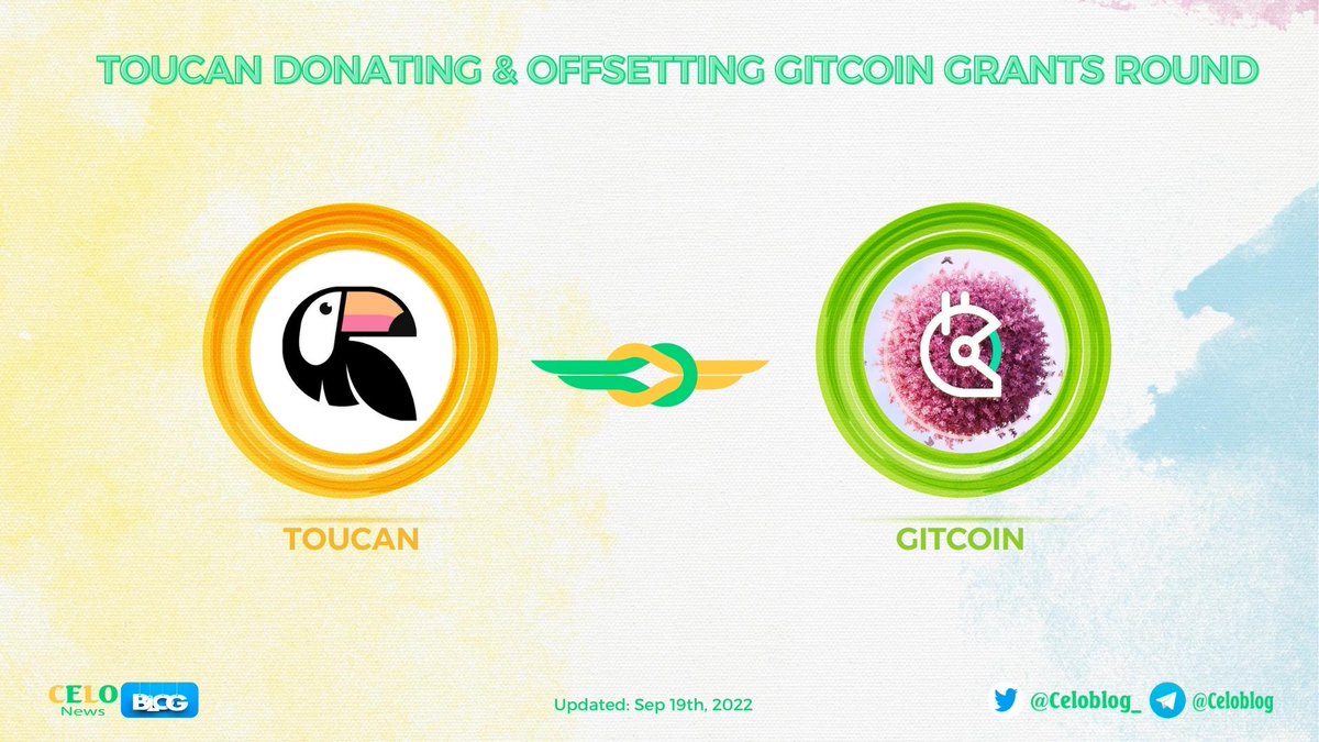 Celoblog_'s tweet image. 🤩 @ToucanProtocol donating &amp;amp; offsetting @gitcoin Grants Round

#Toucan is donating $5,000 to the #Gitcoin GR15 climate matching pool

More details:
⛳️ blog.toucan.earth/toucan-offsett…

#CeloBlog #CELO $CELO