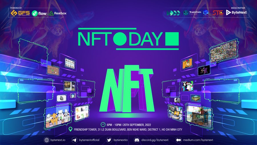 onTinLc2's tweet photo. @davidefi @OfficialNFTDay @dapperlabs @discord @web3mi @joepegsnft 🔥 NFT DAY - LARGE-SCALE INTERNATIONAL NFT EVENTS INITIATIVES IN VIETNAM 🔥
@Bytenextio
 is honored to be Media Partner with GFS - co-organizer of NFT DAY Vietnam!!
https://t.co/b7q0Lwnv0B
#ByteNext #NFTday #onFlow https://t.co/fQqtM3kKv7