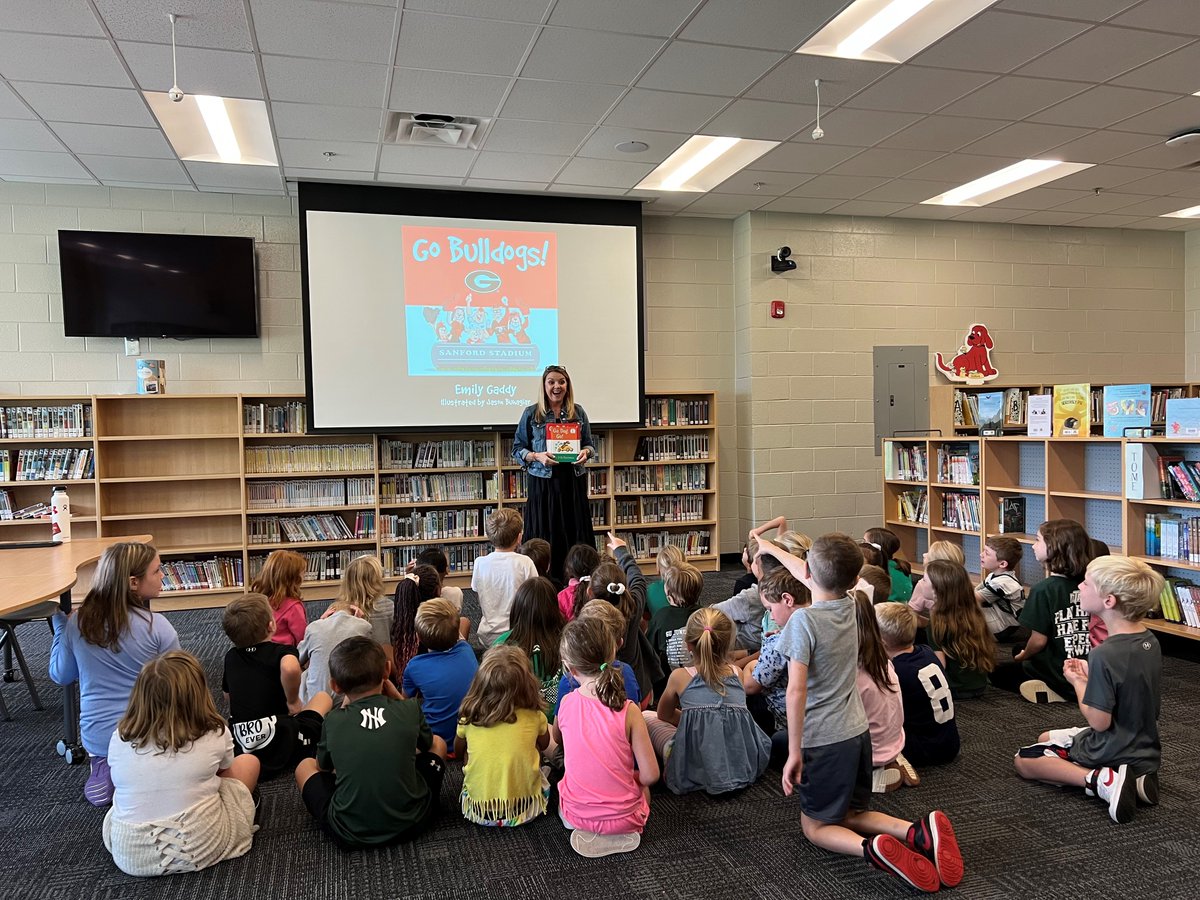 Thank you for visiting our school @gobulldogsbook and sharing your books and your story of how you became an author with us! We absolutely loved having you here!