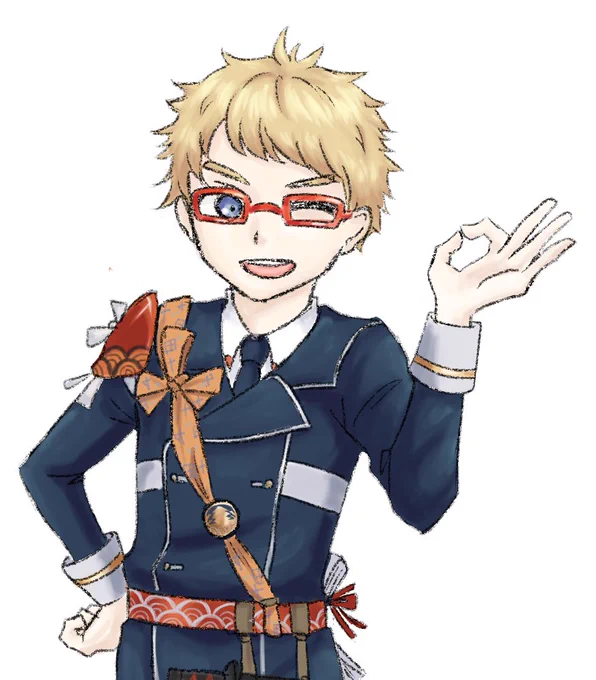 この間TRPGで遊んだときの立ち絵とかですお気に入りはカワウソ 