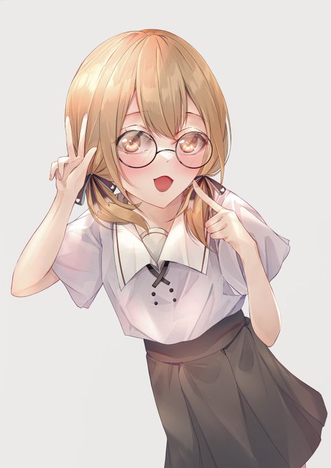 メガネこはねちゃん#prsk_FA #小豆沢こはね#絵描きさんと繋がりたい #絵柄が好みって人にフォローされたい 