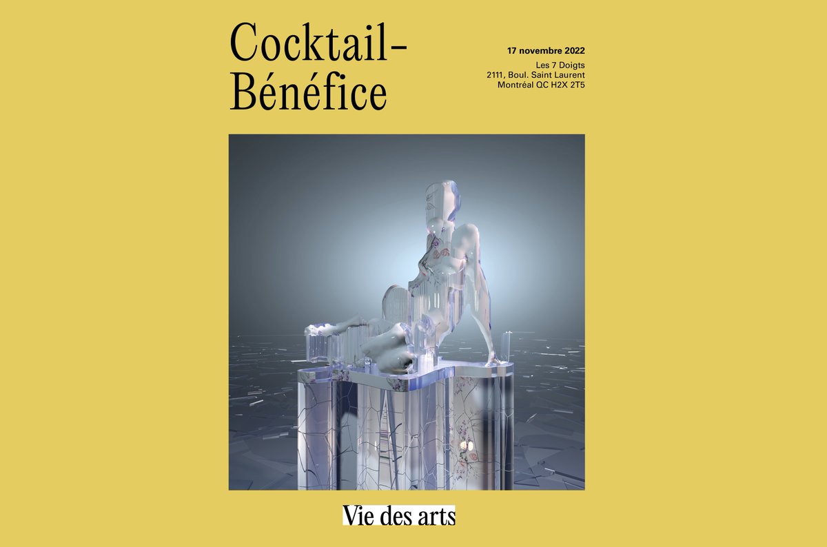 Vie des arts vous convie à son cocktail-bénéfice ! bit.ly/cocktailbenefi… 

À l’occasion de notre levée de fonds annuelle, nous sommes ravis de vous inviter au cocktail-bénéfice et à l’exposition immersive de Vie des arts. 

Achetez vos billets dès maintenant !