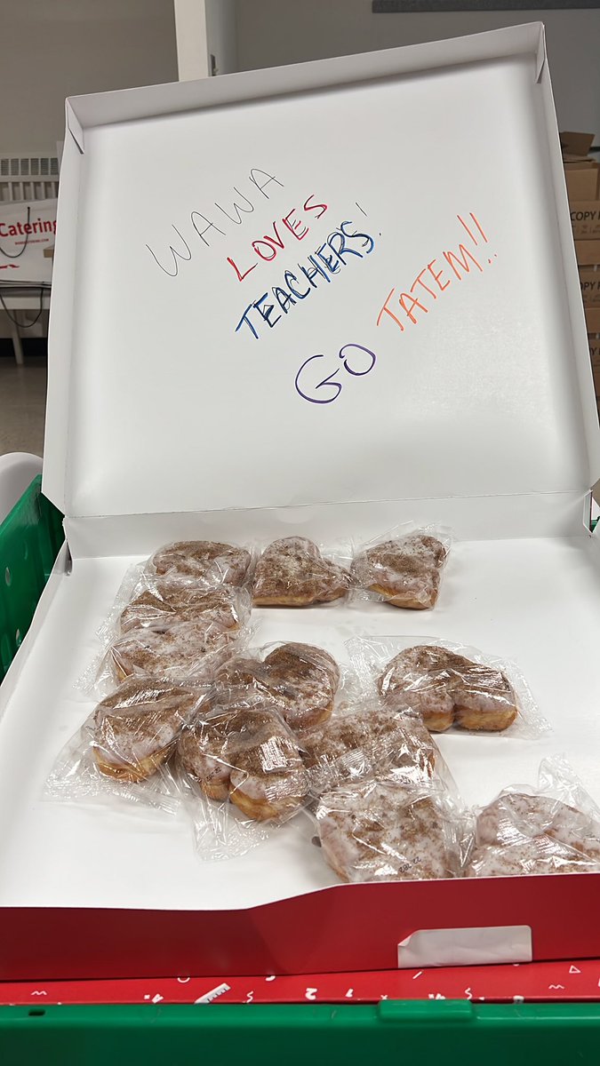 Gotta love your local Wawa store #8347! Thanks Rob! #cheerstoclassroom