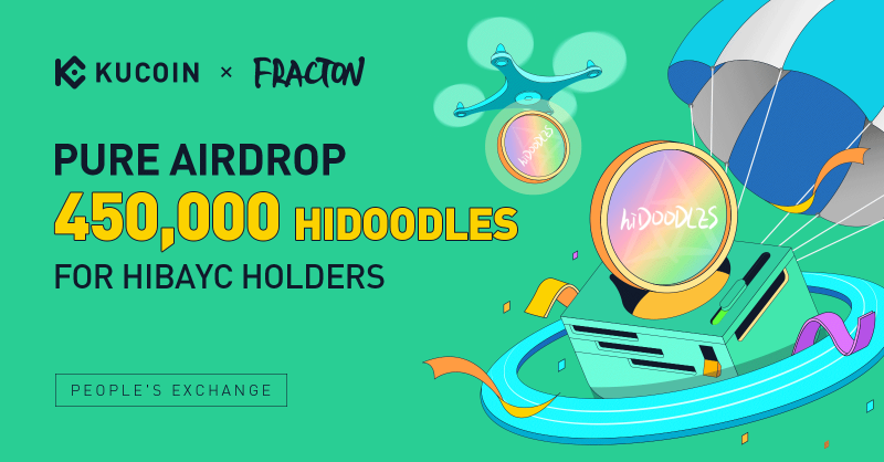 kucoincom's tweet photo. Yeah hiDOODLES is Coming! 😎 😎 @FractonProtocol @doodles  

Claim 450,000 free Fractions of #Doodles on #KuCoin.

Just simply complete 6 steps on #Gleam to claim 150,000 free Fractions of Doodles
➡️ https://t.co/UDLySxuu8A