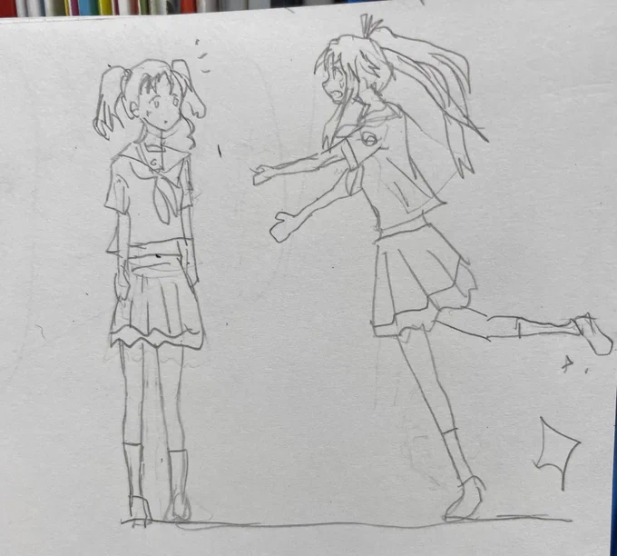 #はいふり #シロ鈴
シロ鈴落書き三コマ。

ましろ「ついてない...のか? 