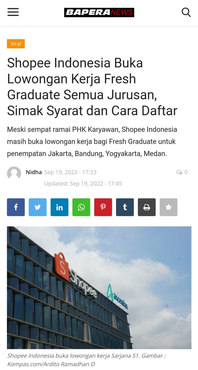 Work! Shopee buka loker nihh, kuy lamar