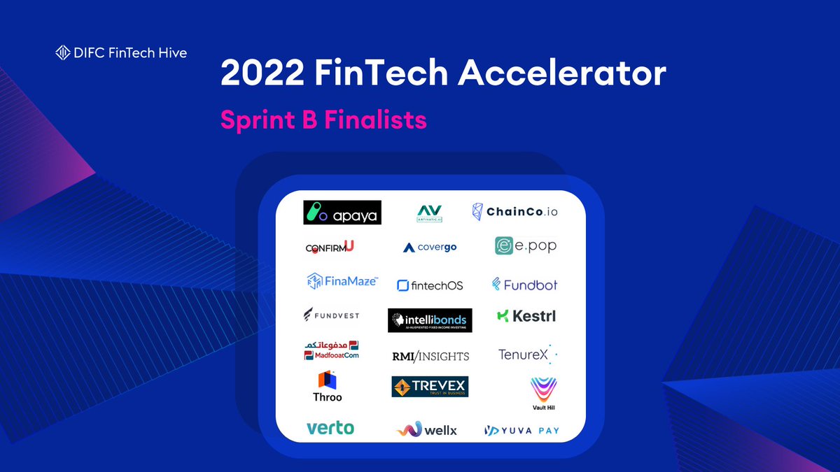 InnovHubDIFC's tweet photo. We are thrilled to announce that we have officially launched Sprint B of our #2022FinTechAcceleratorProgramme. The programme kicks-off today with 21 start-ups with solutions including payments, RegTech and compliance, investment tech, KYC, trade finance, and more. https://t.co/8nIOCgpwwa