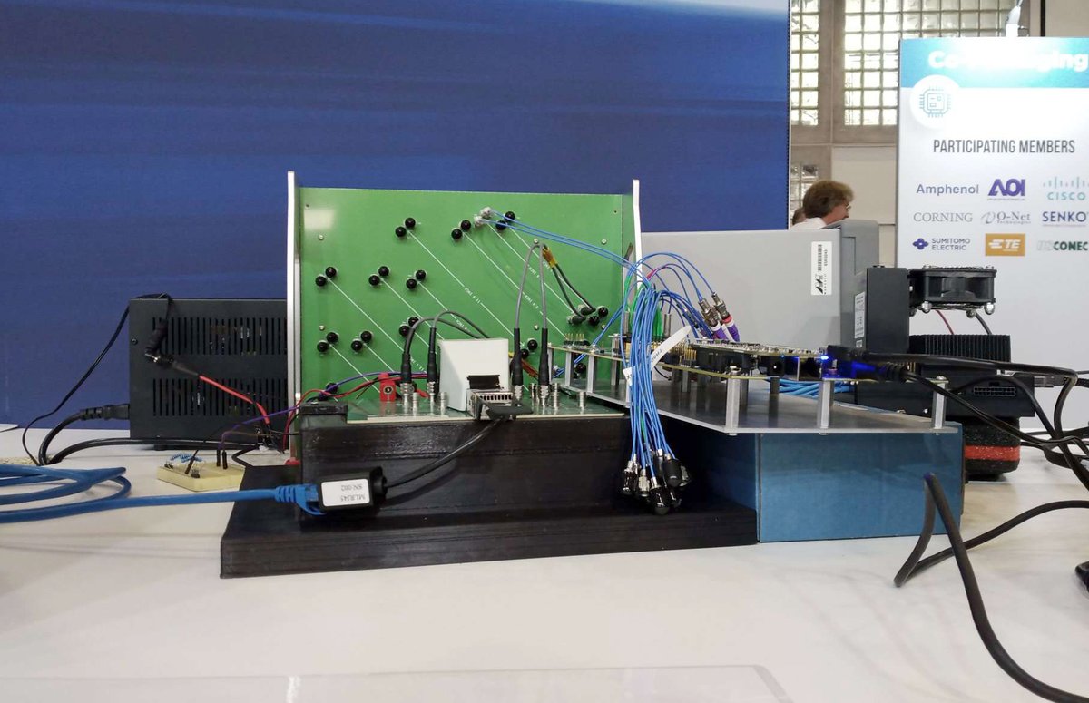 MultiLaneInc's tweet photo. Visit @OiForum booth #701 to see the first live demonstration of #MultiLane’s Active Loopbacks – with a DSP chip and #ThunderBERT – as part of the OIF #CEI Electrical #Interoperability Demo at #ECOC2022. Learn more about OIF’s work with CEI-112G at https://t.co/8yzrNxWe46 #112G https://t.co/J7YO9NAe1j