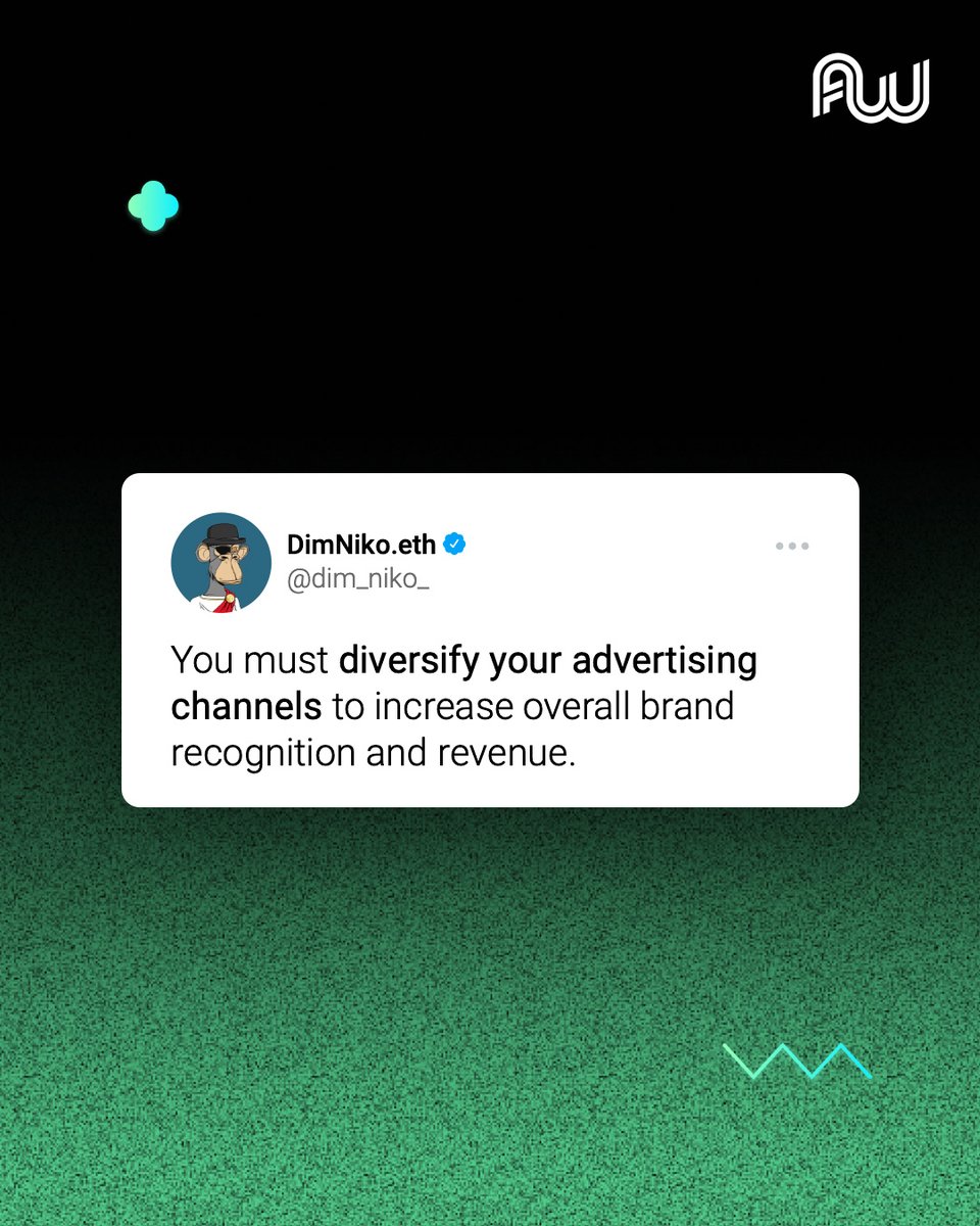 Don’t put all of your advertising dollars in one basket. 👎