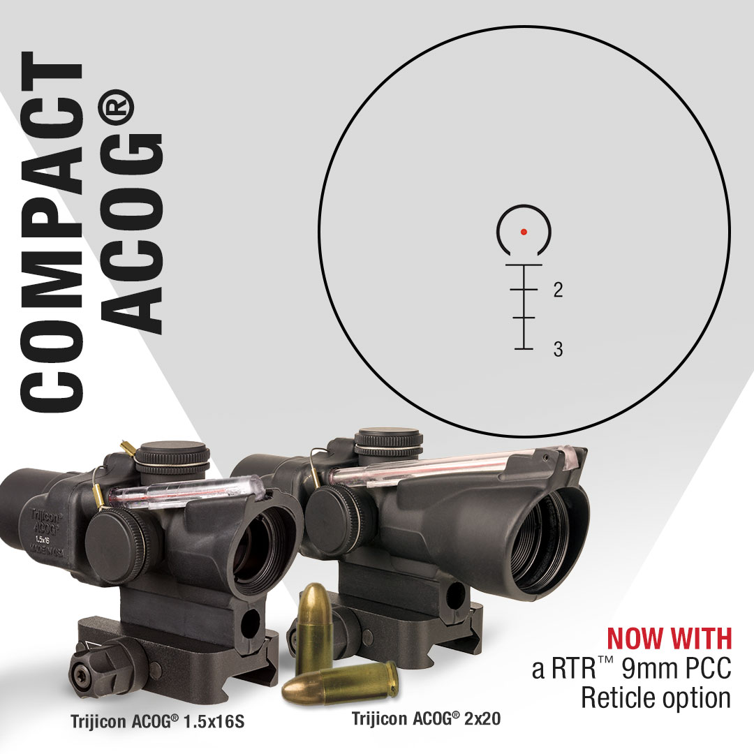 Looking for the same durability of the legendary ACOG, but made for a PCC? Check out our Compact ACOG with Trijicon Q-LOC Technology here: linktr.ee/trijicon

#TrjiconACOG #TeamTrijicon #TrijiconQLOC #9mm