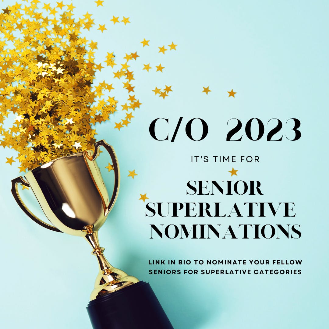 G_L_Yearbook's tweet photo. ATTN SENIORS: It's time to nominate your fellow classmates for senior superlatives!  Head to the link in our bio to tell us who you think should be nominated for each category. Form open through END OF SCHOOL on FRIDAY SEPT. 23! https://t.co/gRDW5GPGtR