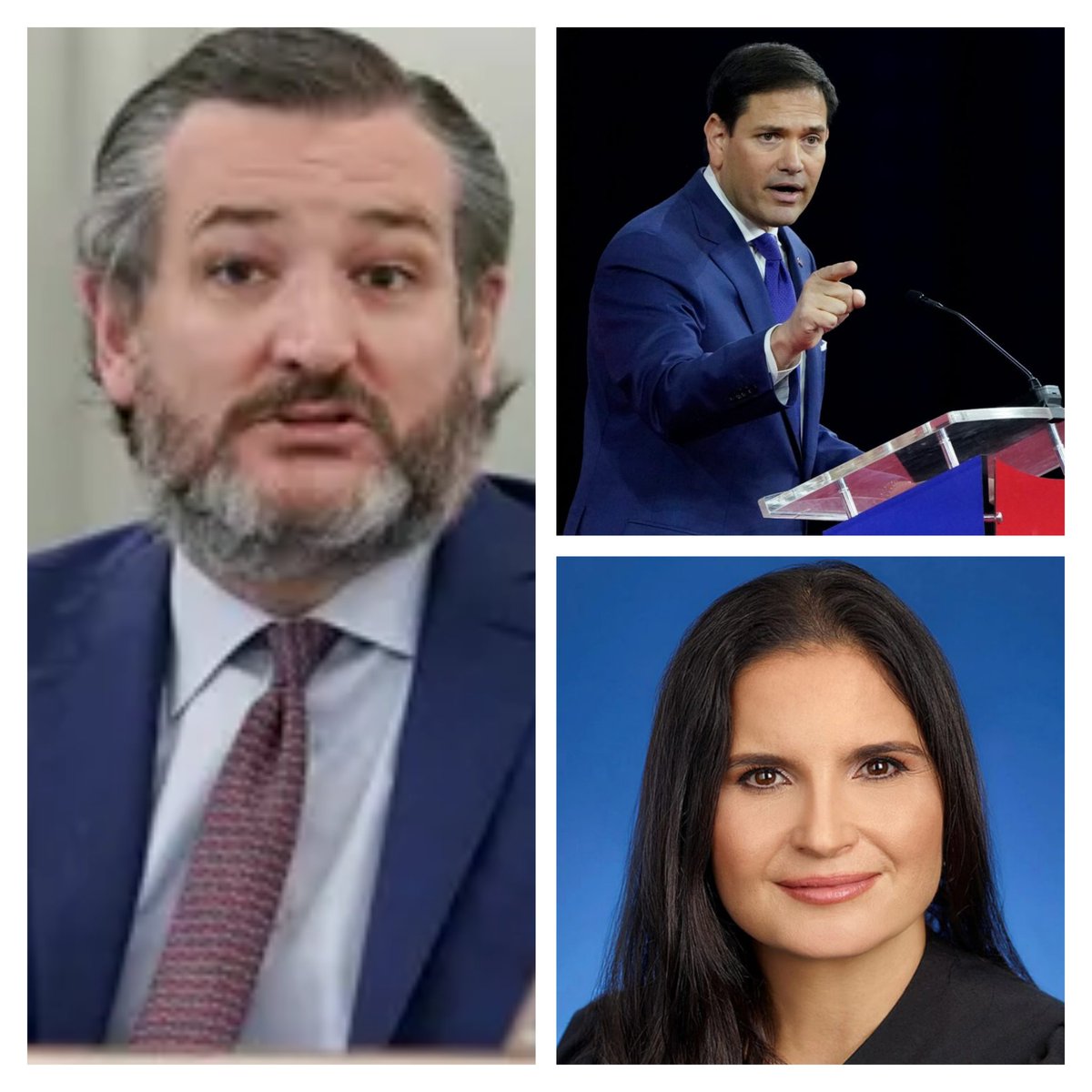 TonyAlv98451159's tweet photo. Here are 3 individuals whose parents were Cuban refugees escaping the Castro regime and were never sent to Martha's Vineyard. https://t.co/uLwh1lXo1s