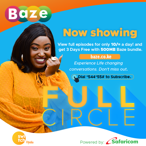switchtvkenya's tweet photo. Watch all full episodes of full circle on your phone. By subscribing to Baze, you can get to watch the show from as low as 10/- https://t.co/kyED7JNffe
#SwitchonBaze #FullCirclewithMwikali https://t.co/xMgNvaNqgT