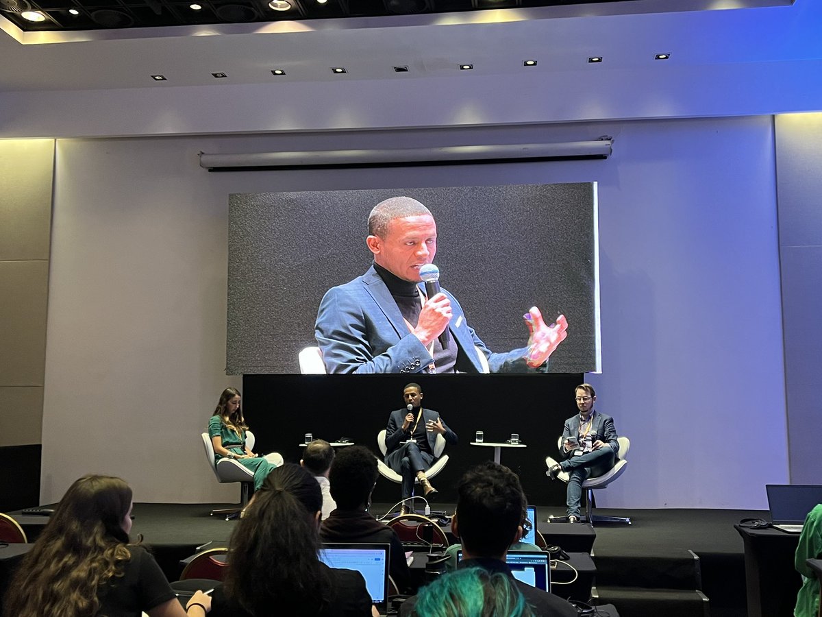 The Global Summit on Responsible AI starts with panel “A Global Conversation on AI and Inclusion: Where Do We Stand?” <a href="/Hahubelgobez/">Sam</a> discusses the European AI landscape, including challenges relating to #privacy and #discrimination as well as associated law e.g. GDPR and AI Act