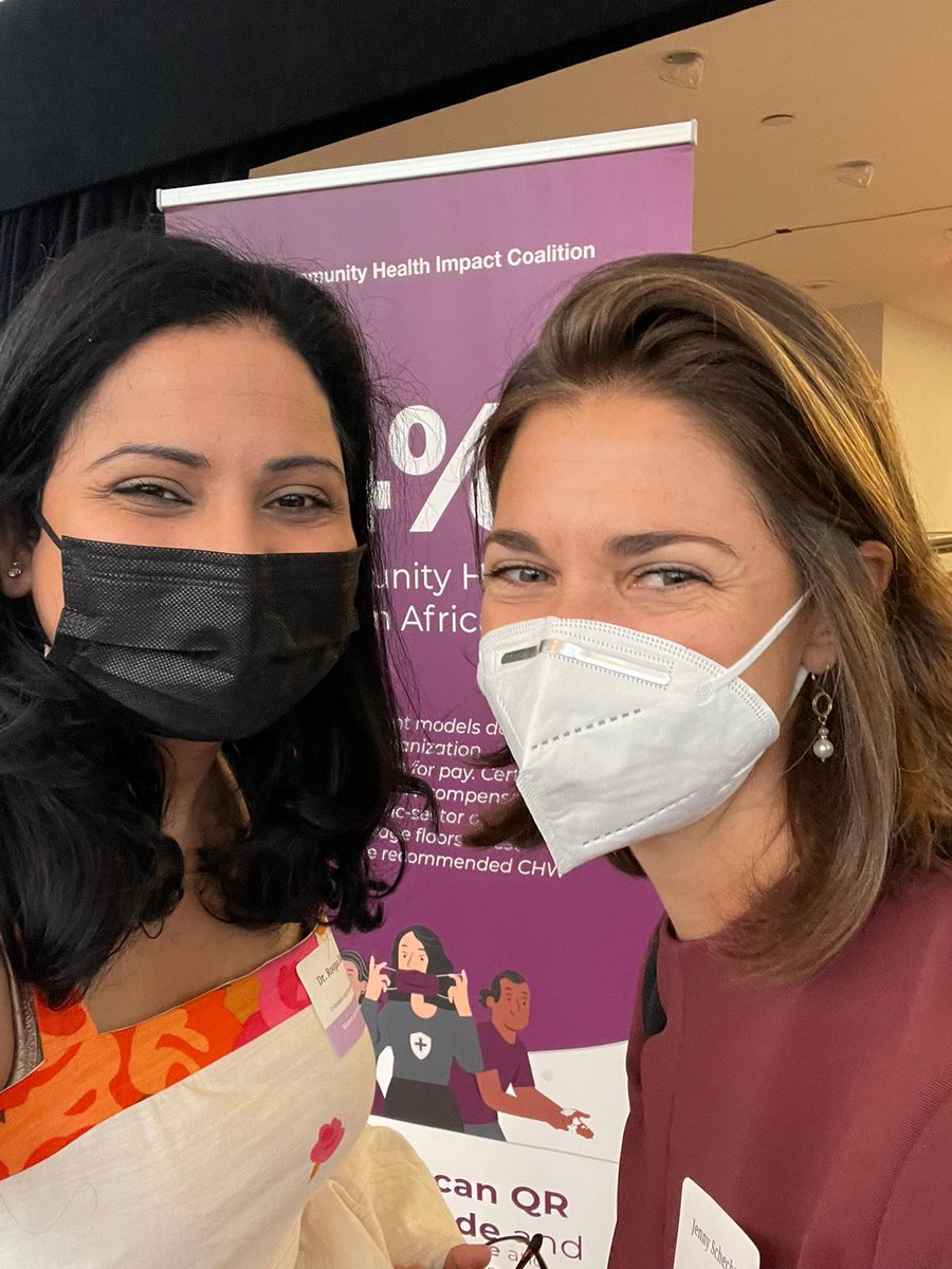 Partnership is key to push the political agenda toward real action for #CHWs!
<a href="/RoopaDhatt/">Dr. Roopa Dhatt</a> with <a href="/JESchechter/">Jennifer Schechter</a>, @integrateglobal at the @chw_impact breakfast briefing at #UNGA 

Proud to have you as a partner in the #GenderEqualHCW 
More on the initiative👉 genderequalhcw.org